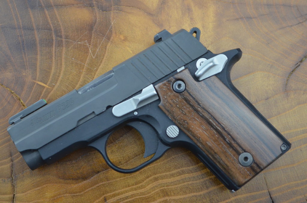 Sig P238 Ebony Grips – Terry's Custom Pistol Grips